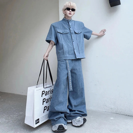 Men's Luxury Denim Two-Piece