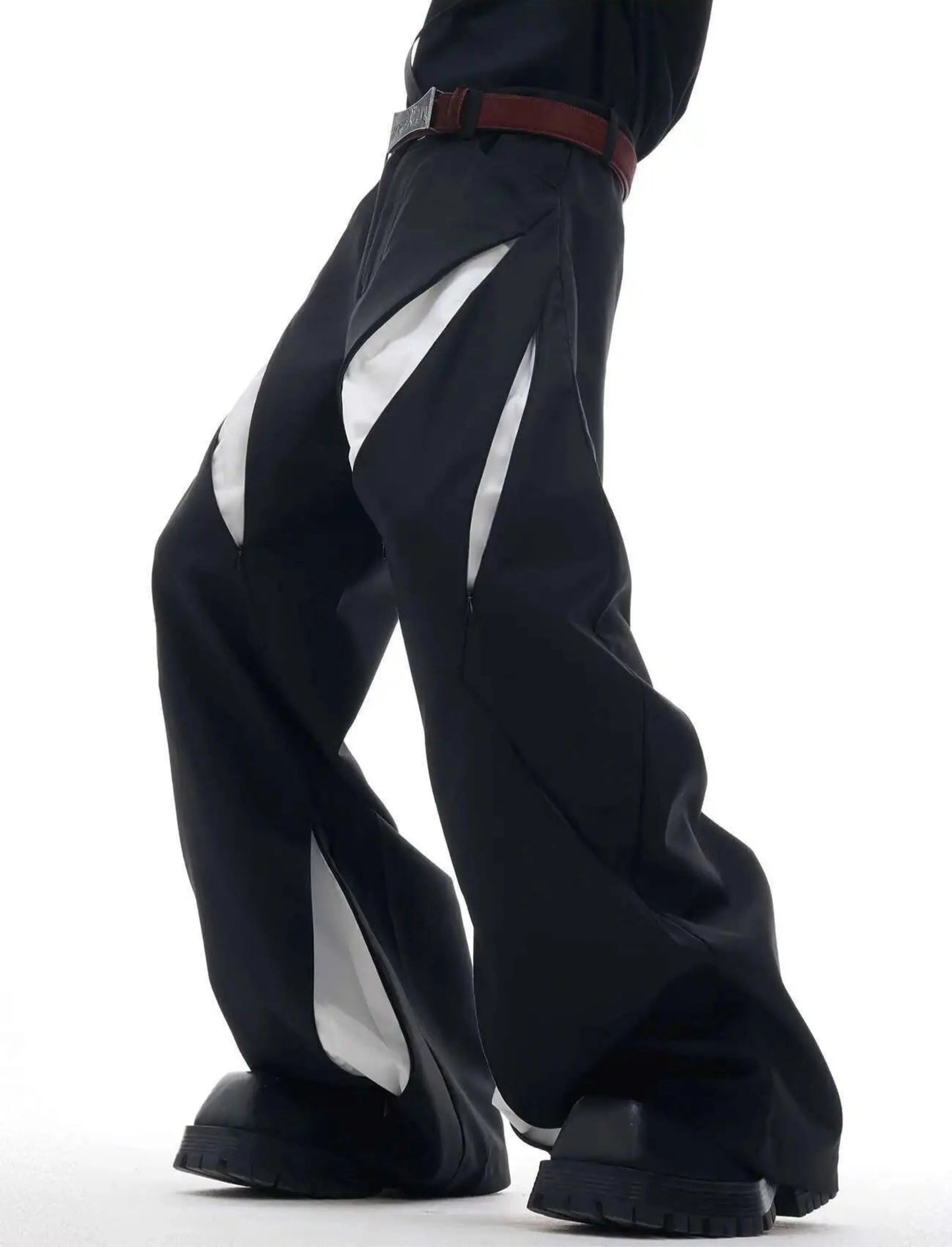 Men's Luxury Wide-Leg Trousers