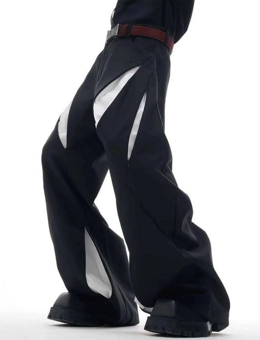 Men's Luxury Wide-Leg Trousers