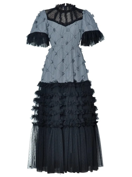 Women's Brocade A-Line Dress