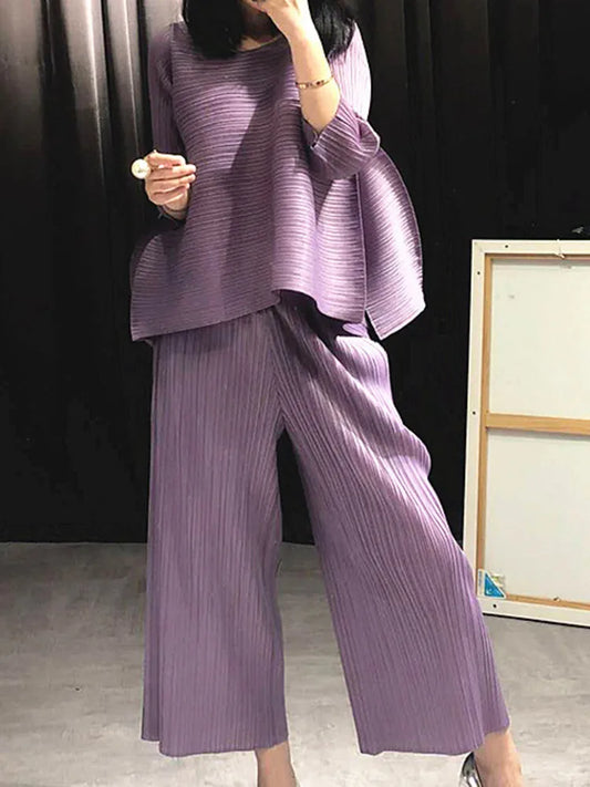 Elegant Truly Pleated Co-ord Set