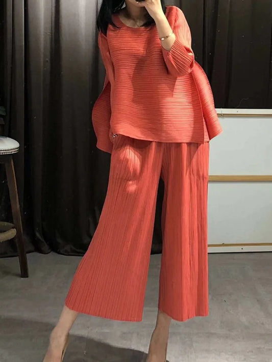 Elegant Truly Pleated Co-ord Set
