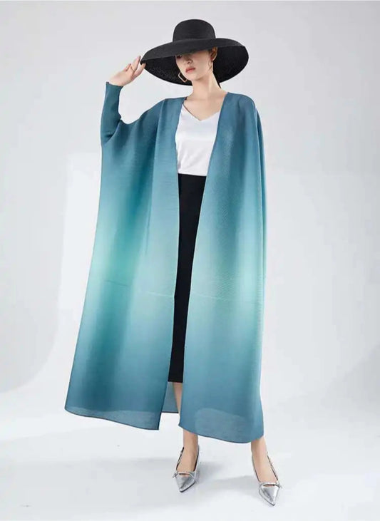 Women's Flowing Pleated Duster