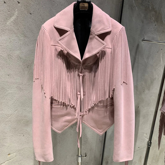 Women's Luxury Lambskin Suede Jacket