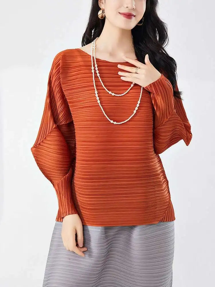 Relaxed Japanese Pleated Blouse