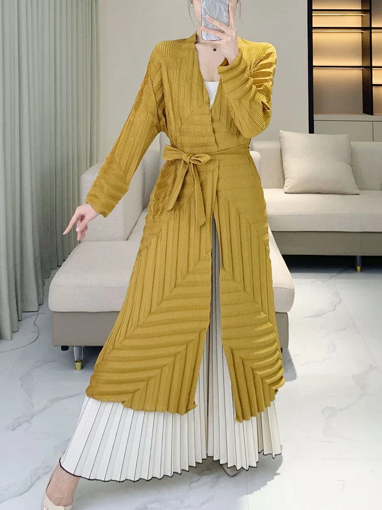 Tailored Fit Japanese Pleated Duster
