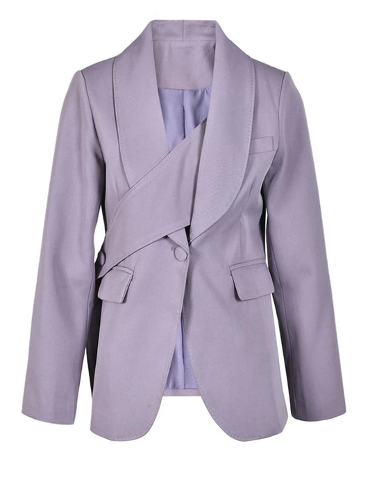 Women's Tailored Asymmetric Blazer
