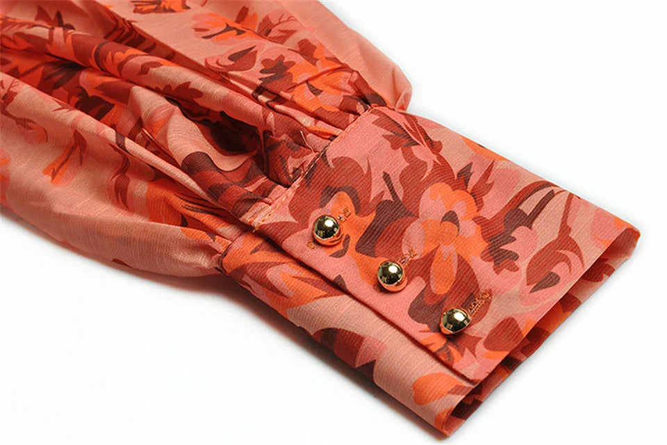 Georgette A-Line Maxi Dress