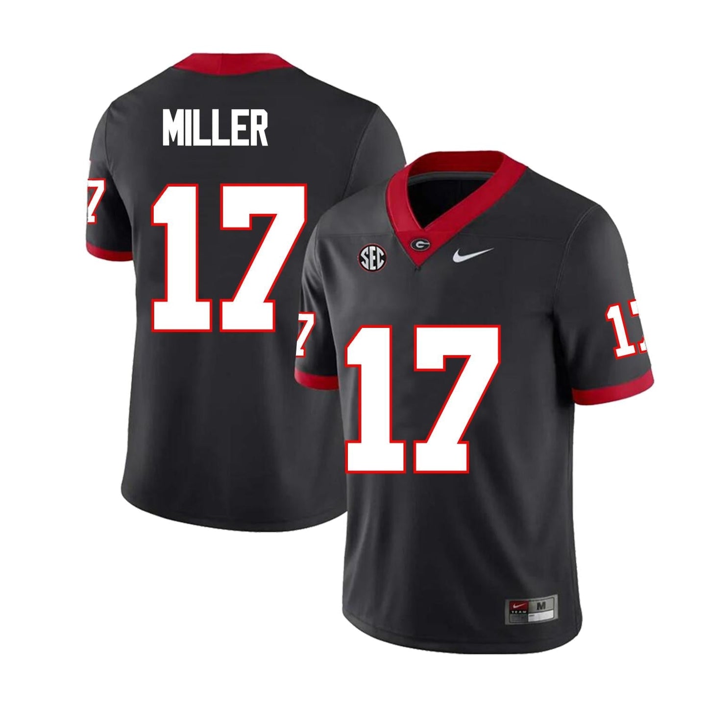 Men's #17 Jam Miller Georgia Bulldog College Football Jersey