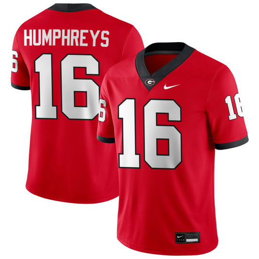 Men’s  #16 London Humphreys Georgia Bulldogs Football Jersey
