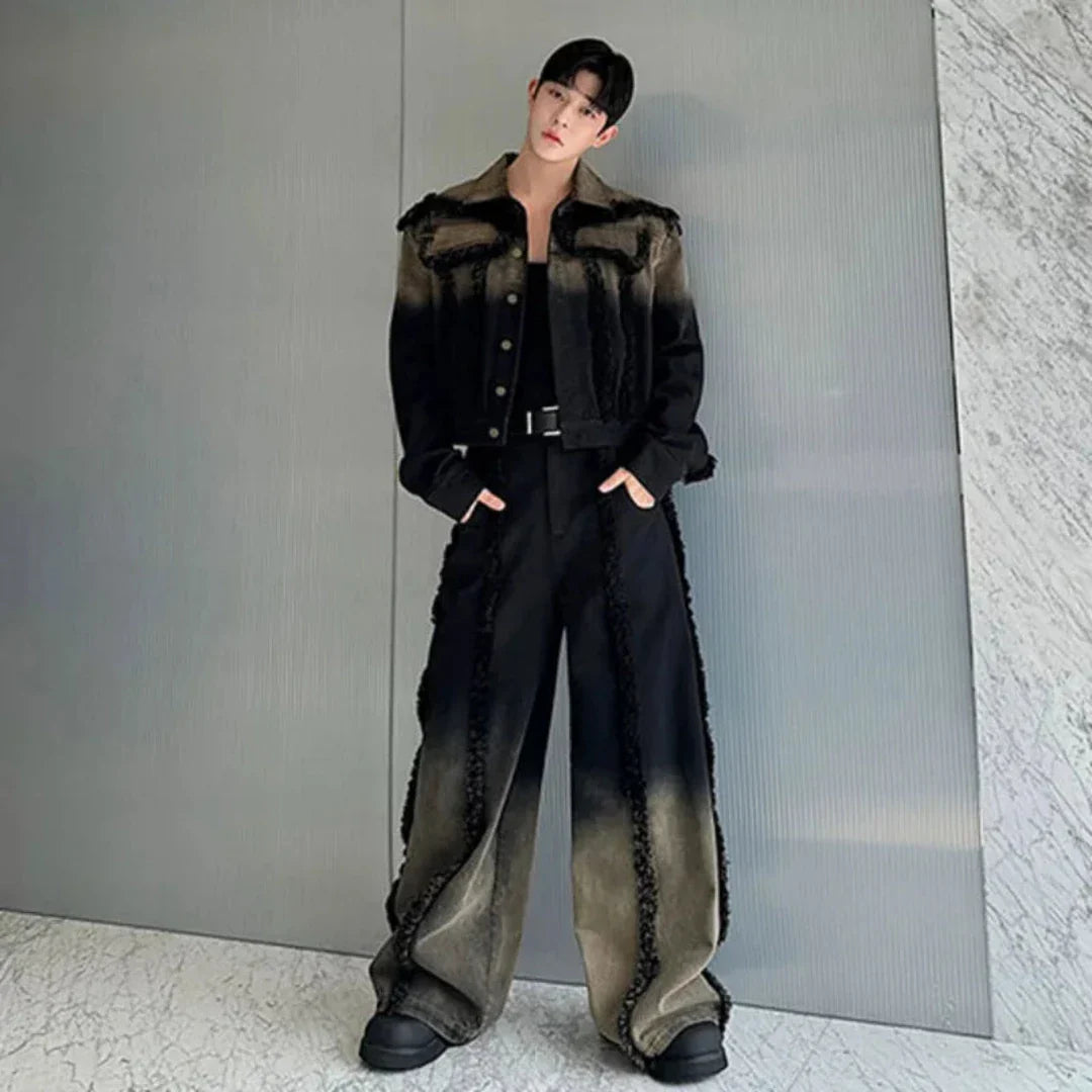 Men's Denim Jacket and Jeans 2-Piece Set