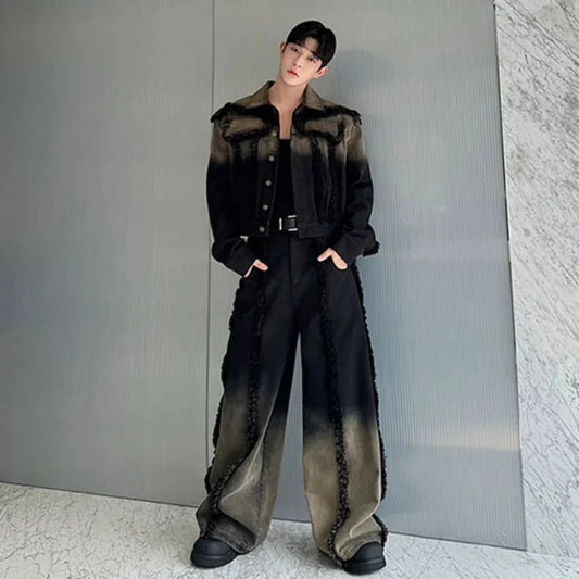 Men's Denim Jacket and Jeans 2-Piece Set