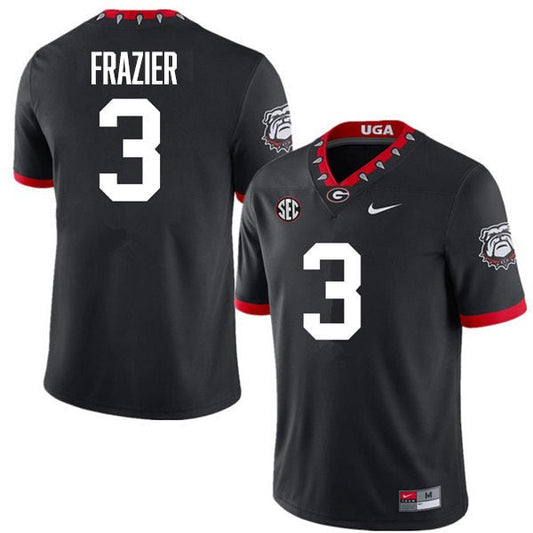 Men’s #3 Nate Frazier Georgia Bulldogs Football Jersey