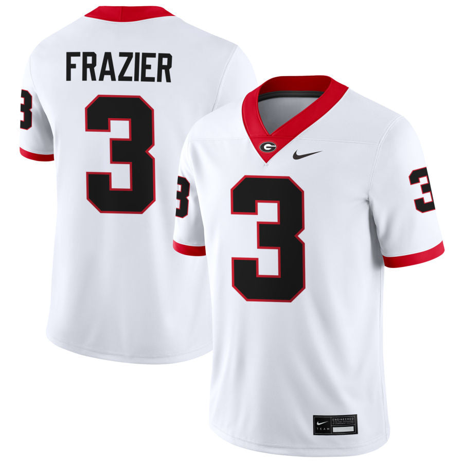 Men’s #3 Nate Frazier Georgia Bulldogs Football Jersey