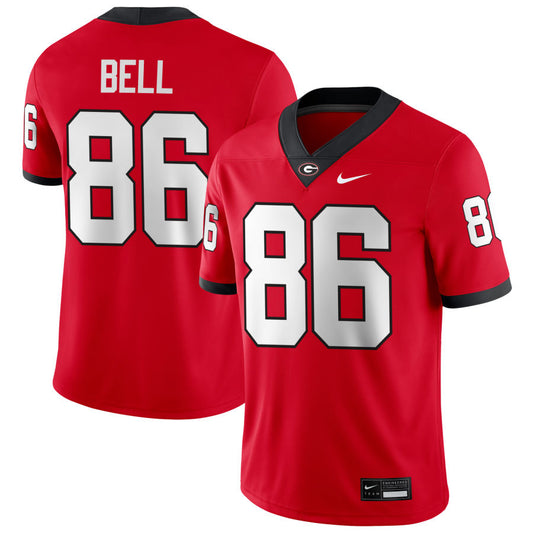 Men’s #86 Dillon Bell Georgia Bulldogs Football Jersey