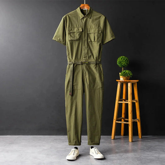 Men's High Streetwear Stylish Workwear Jumpsuit