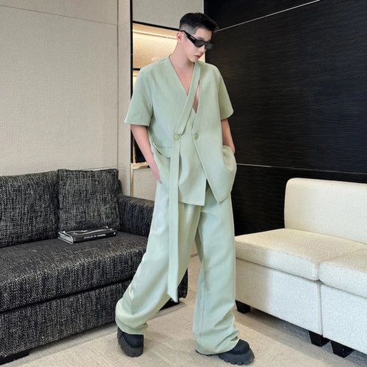 Men's Top And Pants Set - Comfortable & Elegant