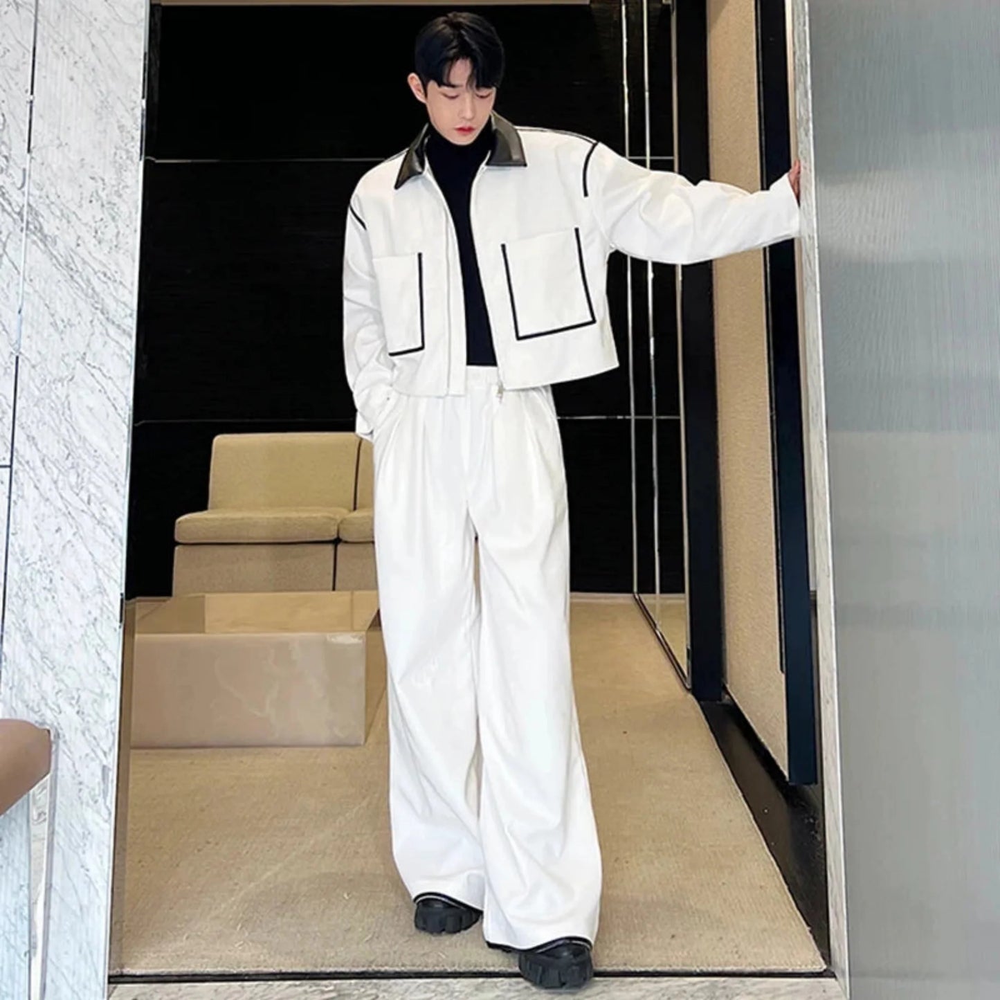 Men's Luxe Corduroy Jacket & Wide-Leg Pants