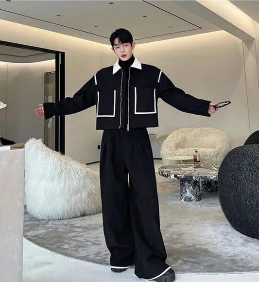 Men's Luxe Corduroy Jacket & Wide-Leg Pants