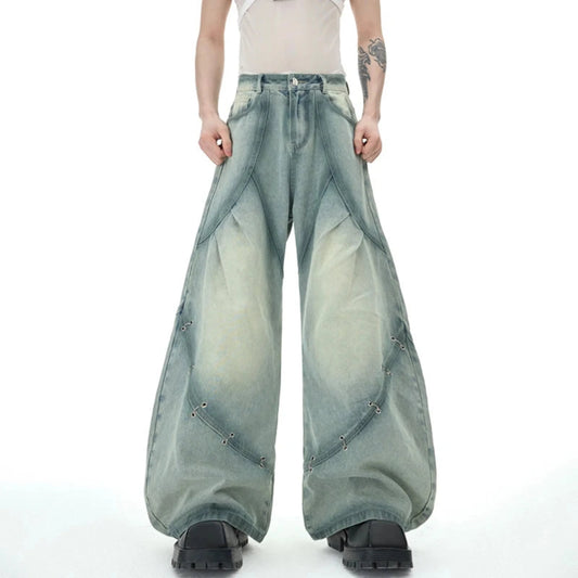 Men's Wash Denim Balloon Jeans