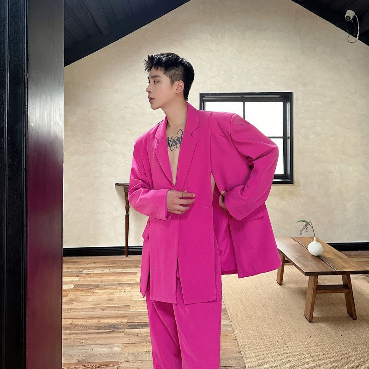 Men's Baggy Formal Suit Ensemble