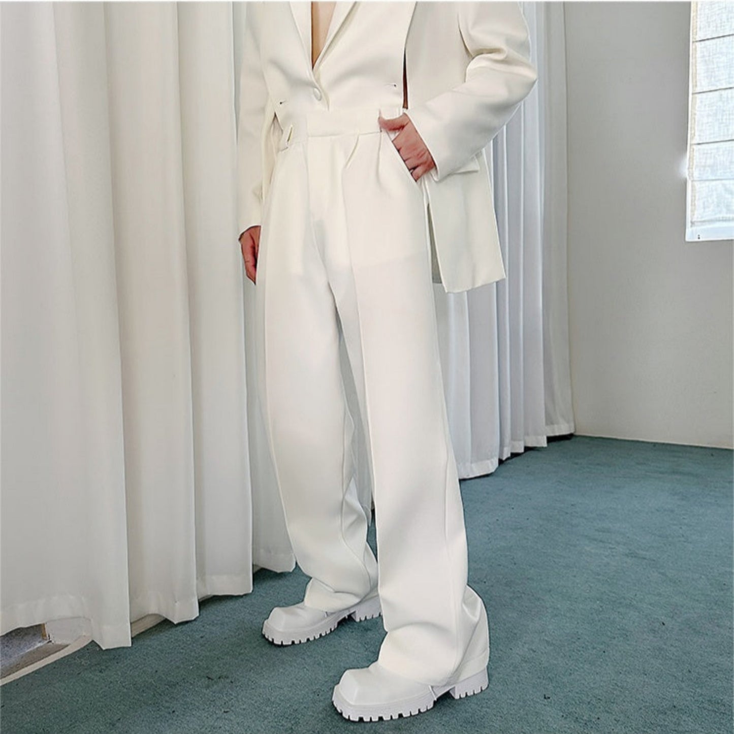 Men's Baggy Formal Suit Ensemble