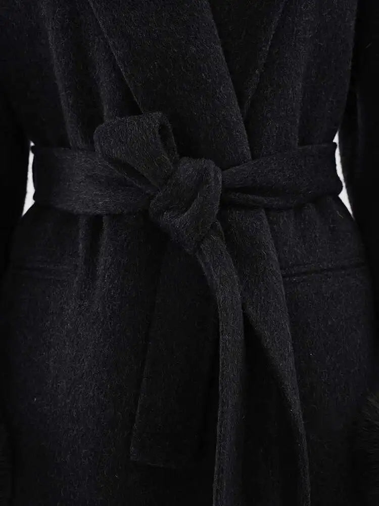 Luxury 70% Wool Belted Coat