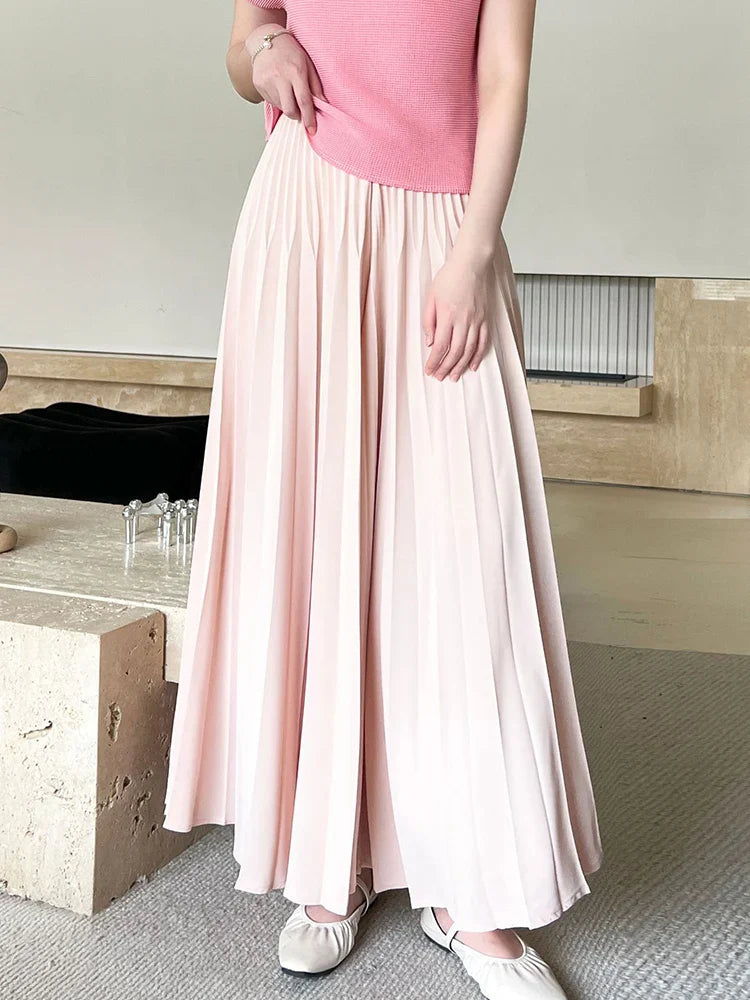 Wide Leg Pleated Palazzo Pants