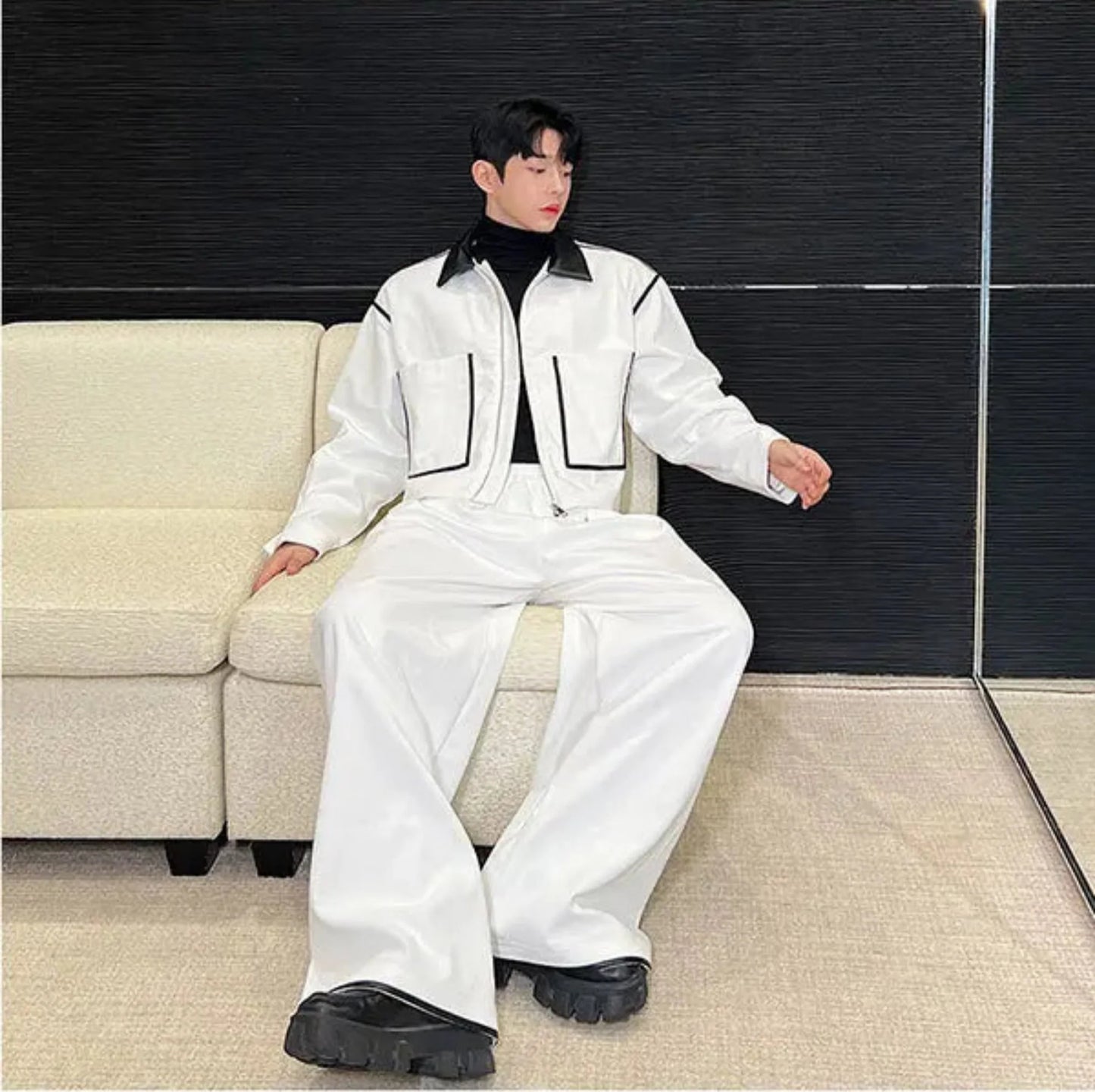 Men's Luxe Corduroy Jacket & Wide-Leg Pants