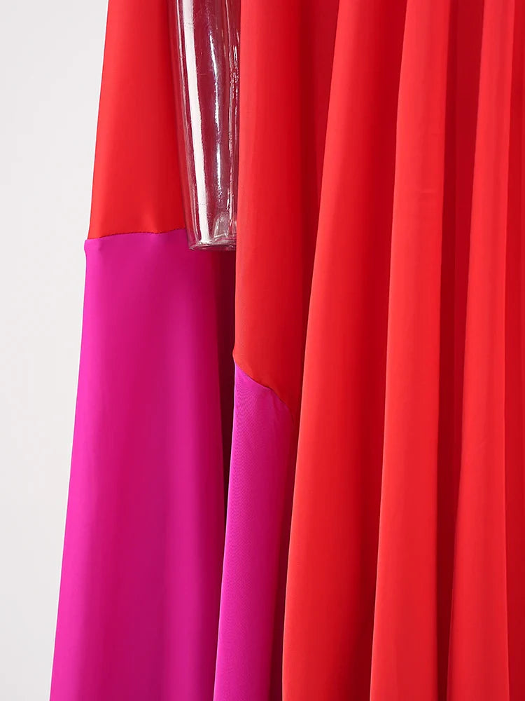 Elegant One-Sleeve Asymmetric Maxi Dress