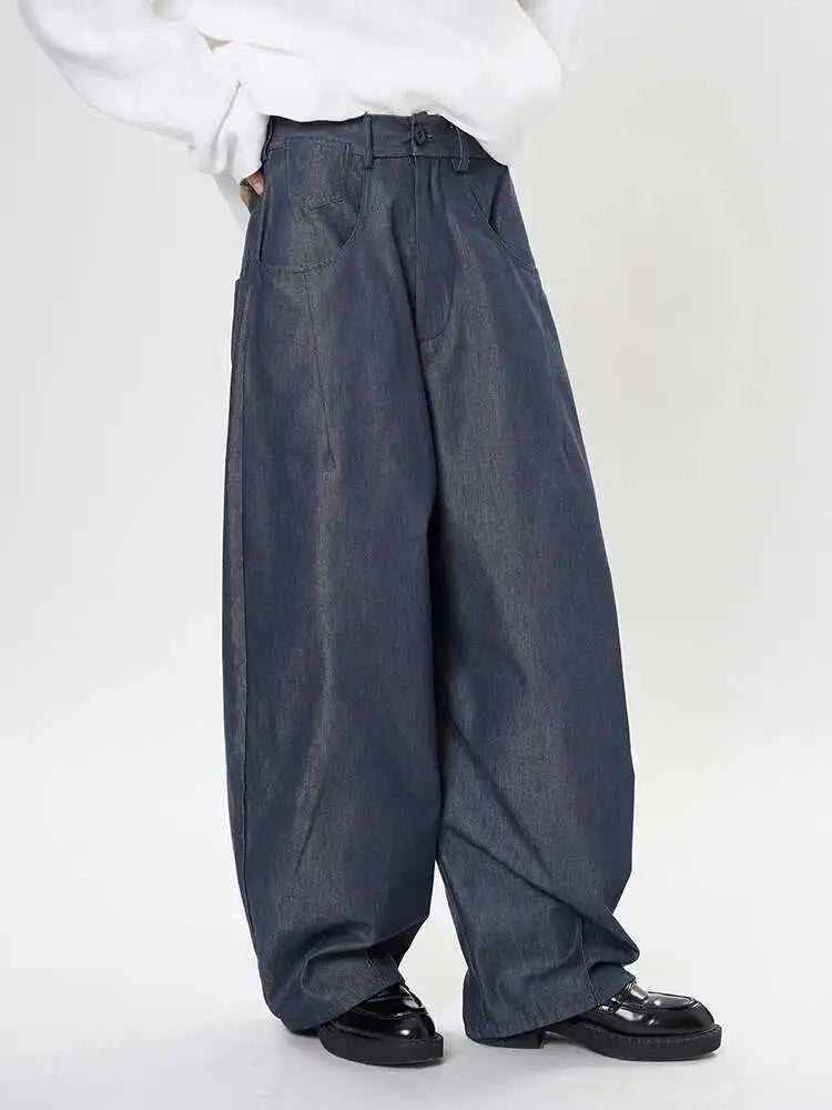 Luxe Elastic Waistband Denim Pants