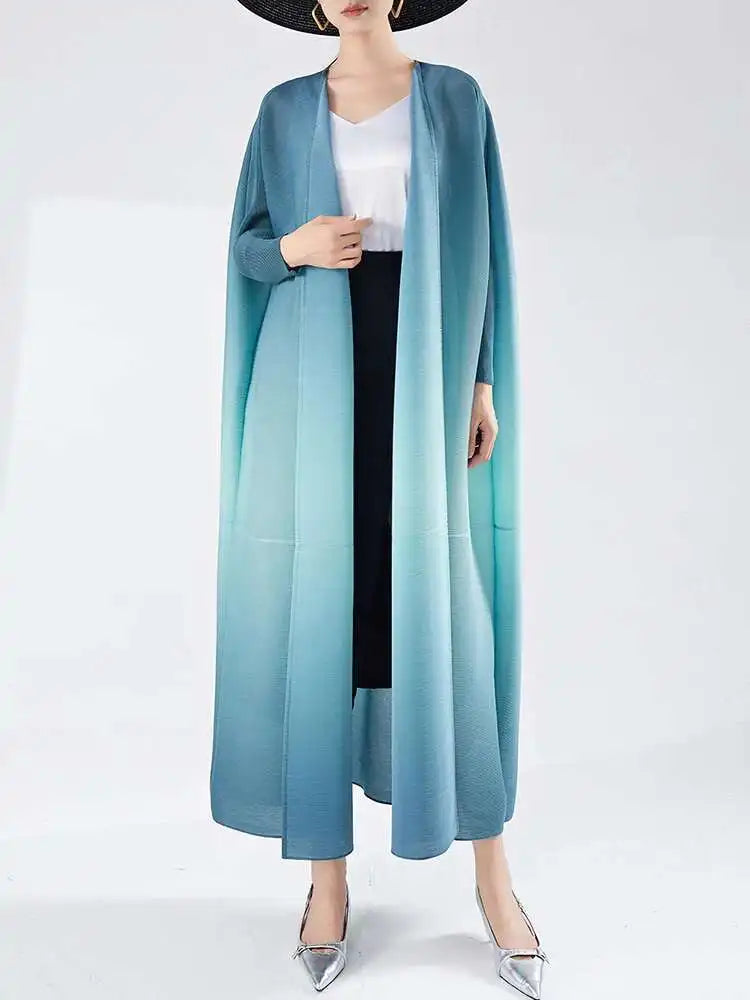 Women's Flowing Pleated Duster