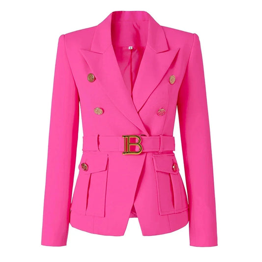 Women's Designer Pink Blazer â€?Professional & Elegant