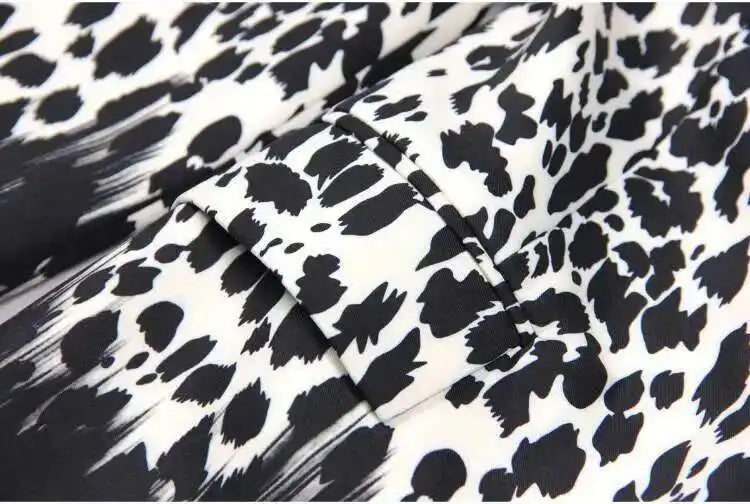 Women's Leopard Boyfriend Tailored Blazer