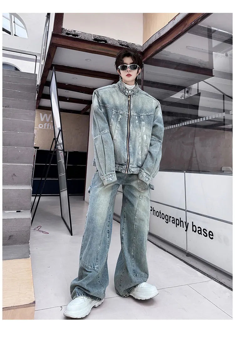 Men's Eclat Denim Moto 2-Piece Set