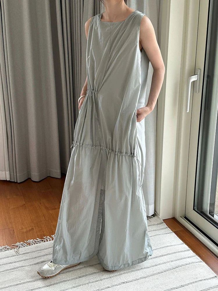 Japanese Sleeveless Maxi Dress