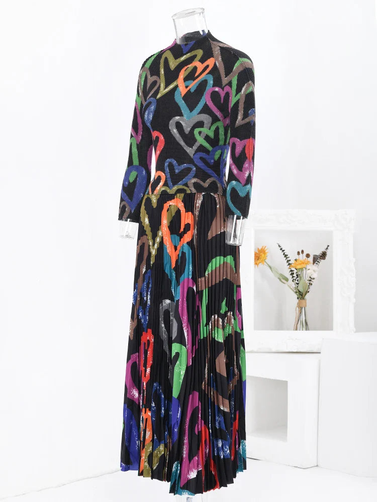 Truly Pleated Plisse Co-ord Maxi Skirt