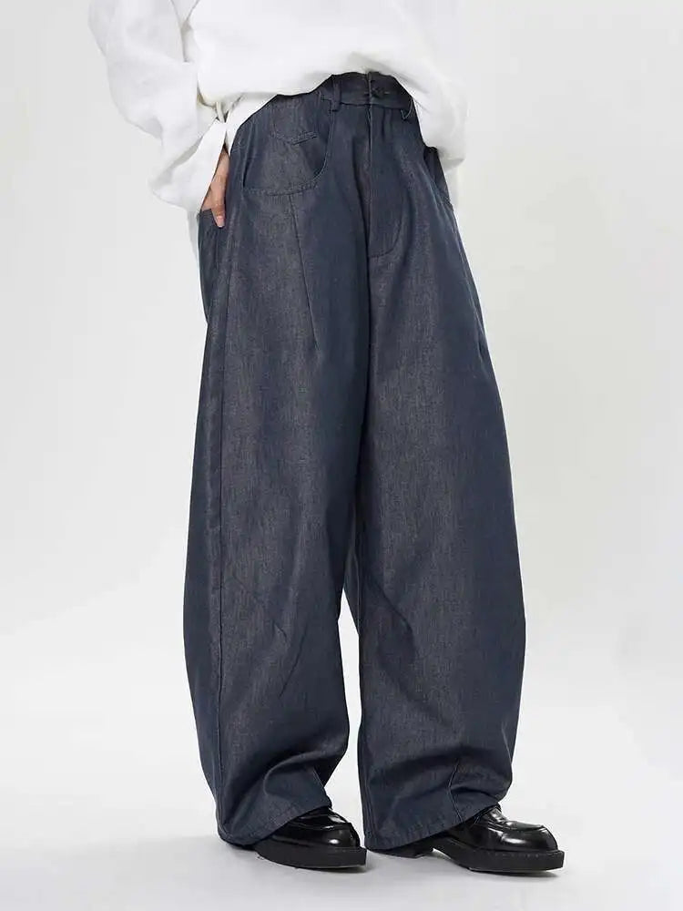 Luxe Elastic Waistband Denim Pants