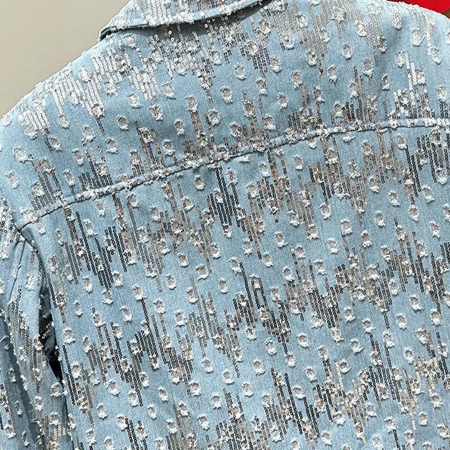 Men's Embellished Denim Jacket