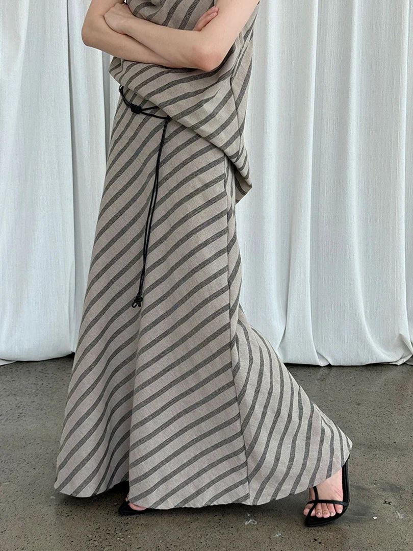 Japanese Cotton-Blend Skirt Set