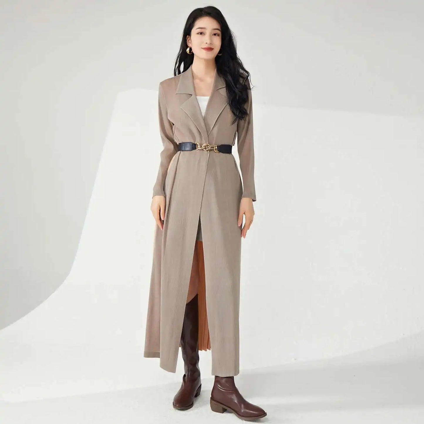 Japanese Pleat Casual Overcoat