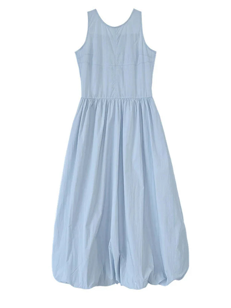 Sleeveless Maxi Dress - Japanese Inspired