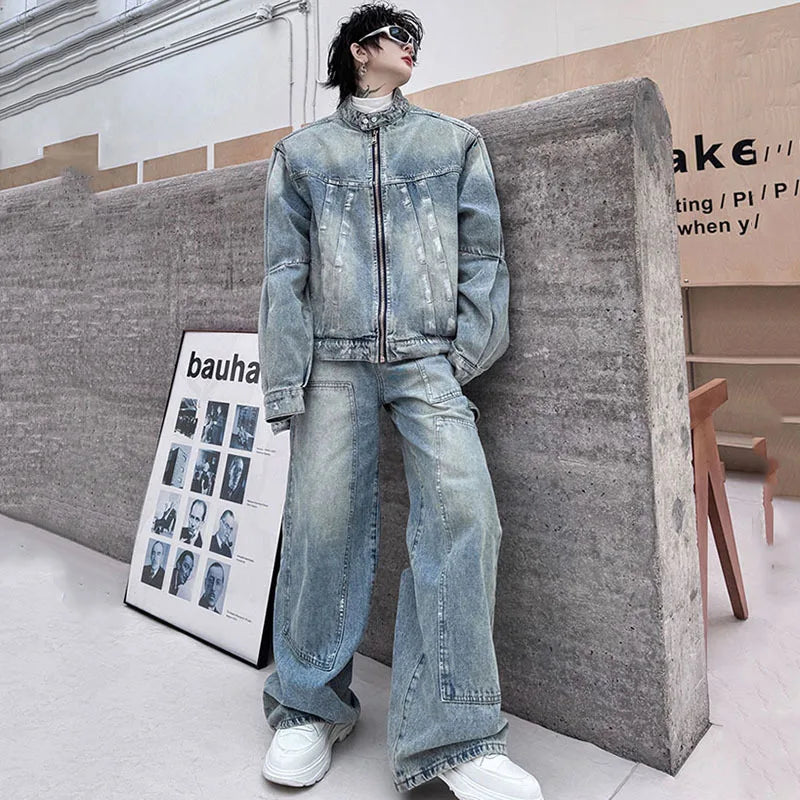 Men's Eclat Denim Moto 2-Piece Set
