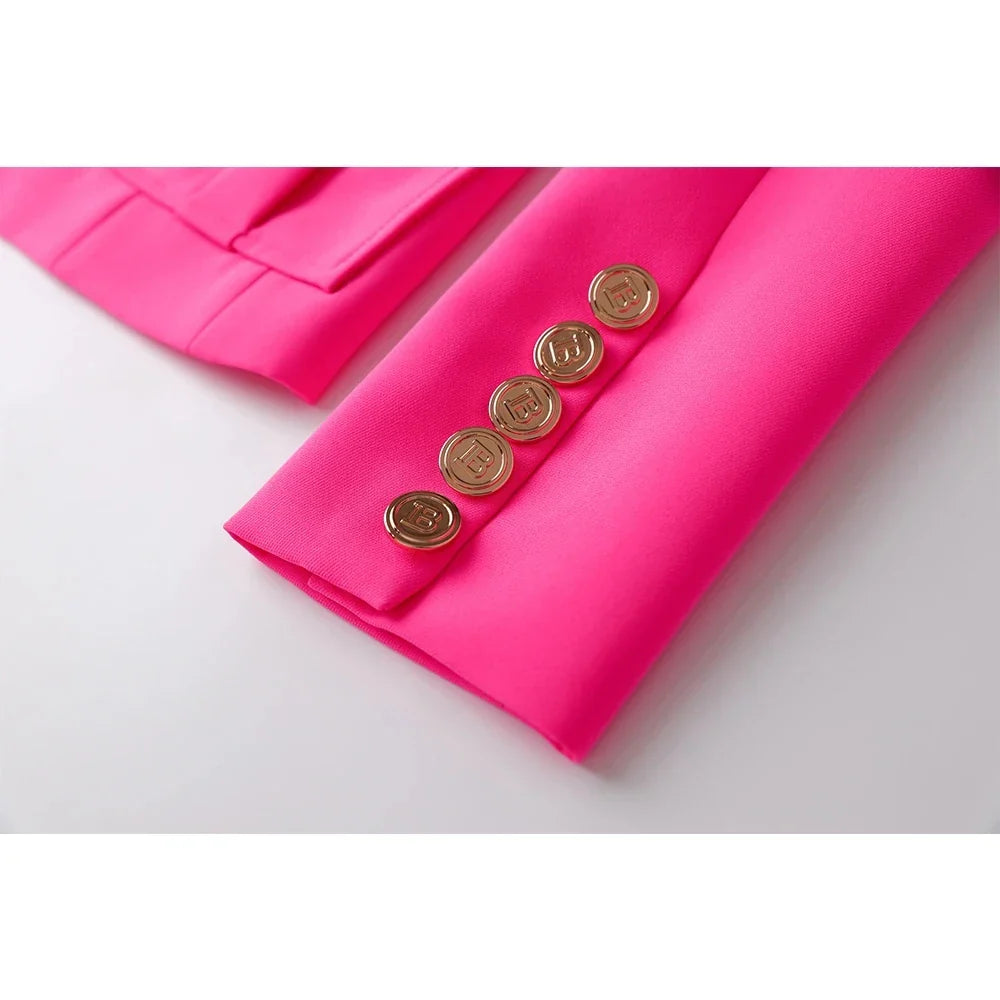 Women's Designer Pink Blazer â€?Professional & Elegant