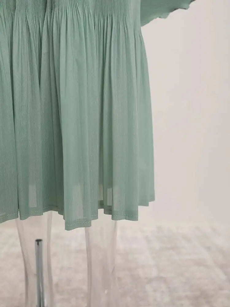Elegant Truly Pleated Flowy Dress