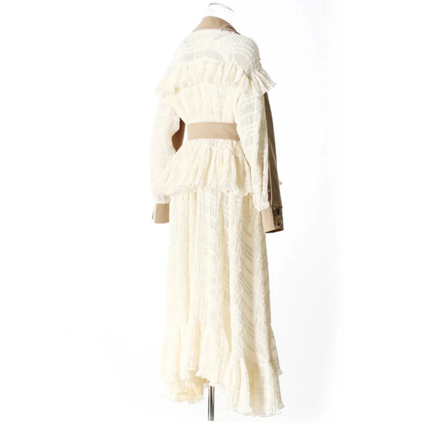 Luxury Lace Trench Gown Coat