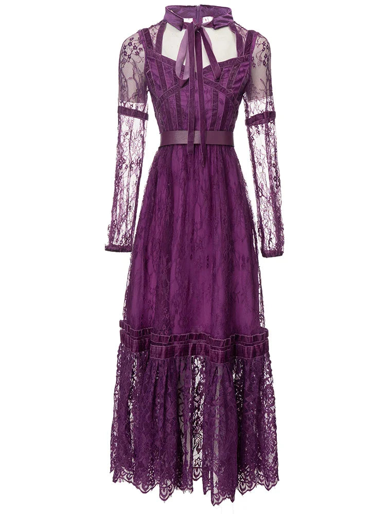 Luxury Lace Fit & Flare Dress