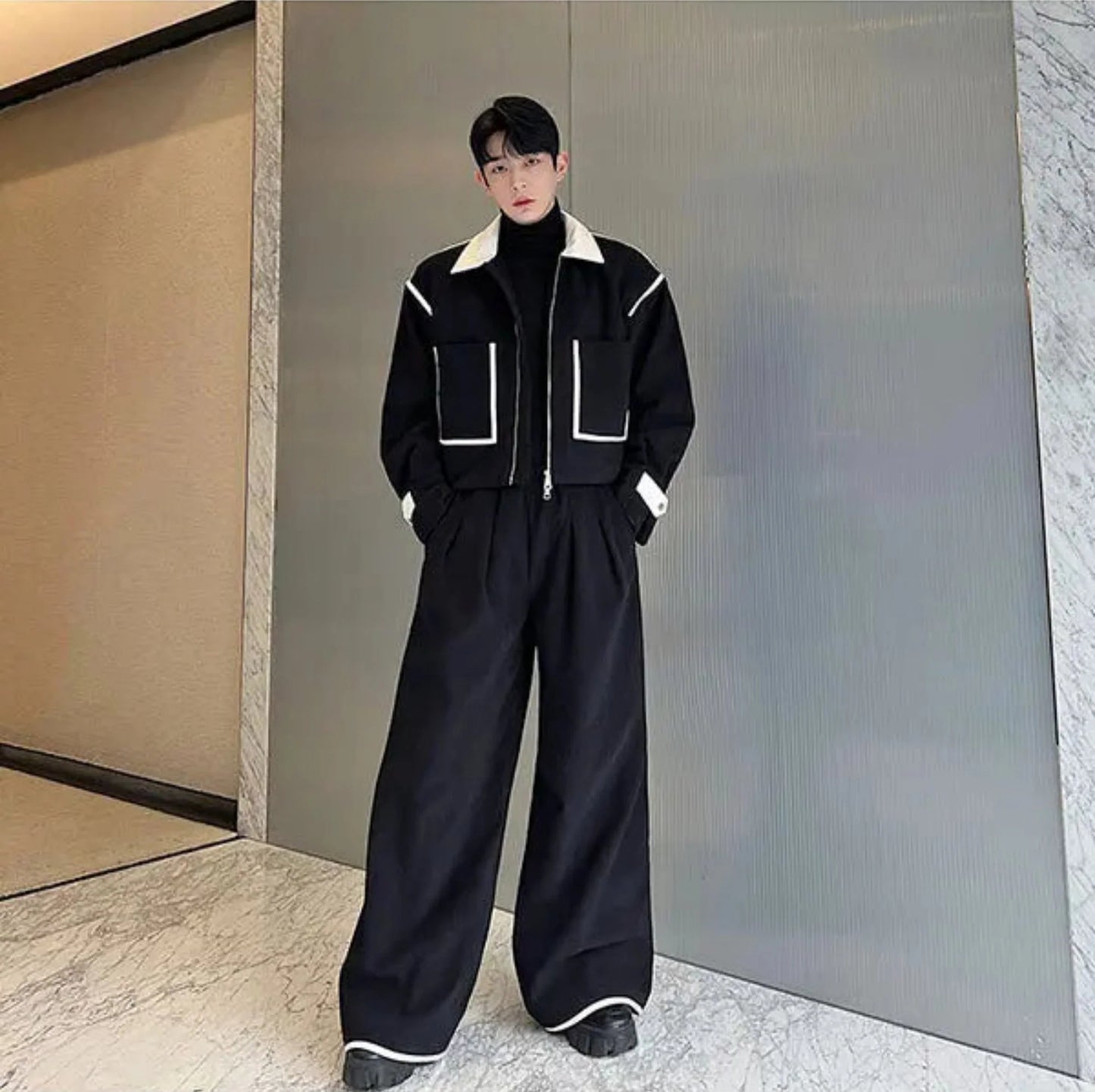 Men's Luxe Corduroy Jacket & Wide-Leg Pants