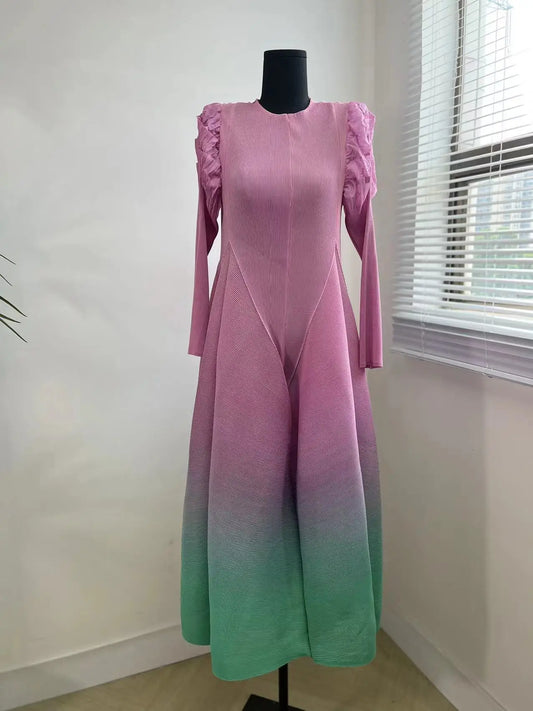 Women's Elegant Chic Midi Pleated Dress