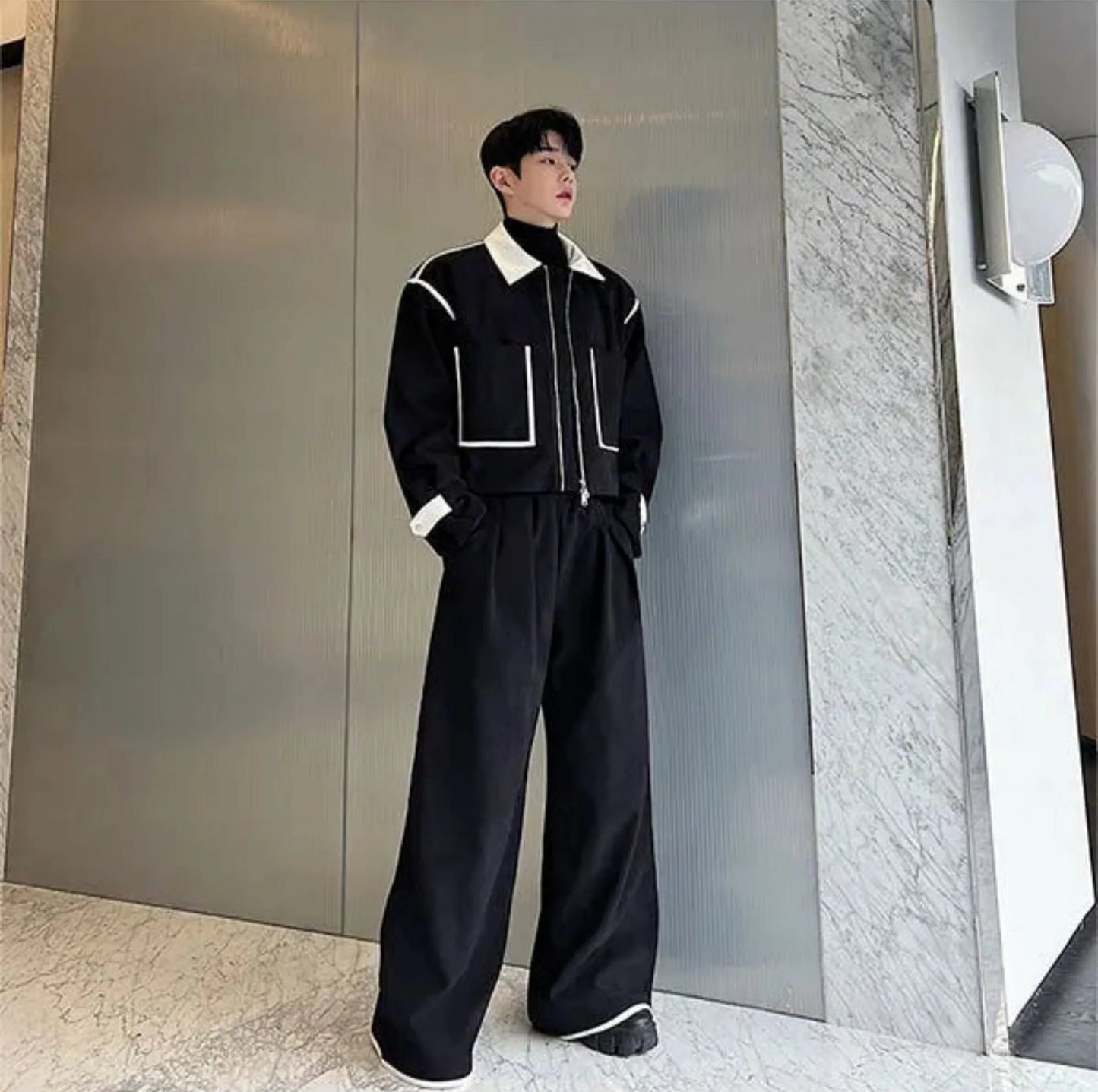 Men's Luxe Corduroy Jacket & Wide-Leg Pants
